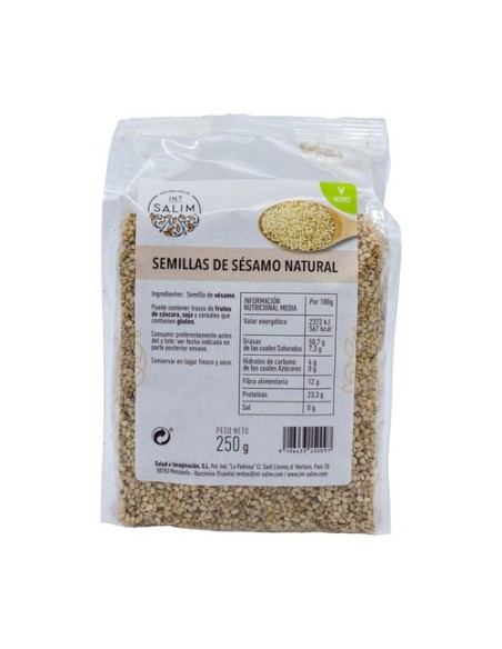 Sésamo Crudo Natural 250 g Int-Salim