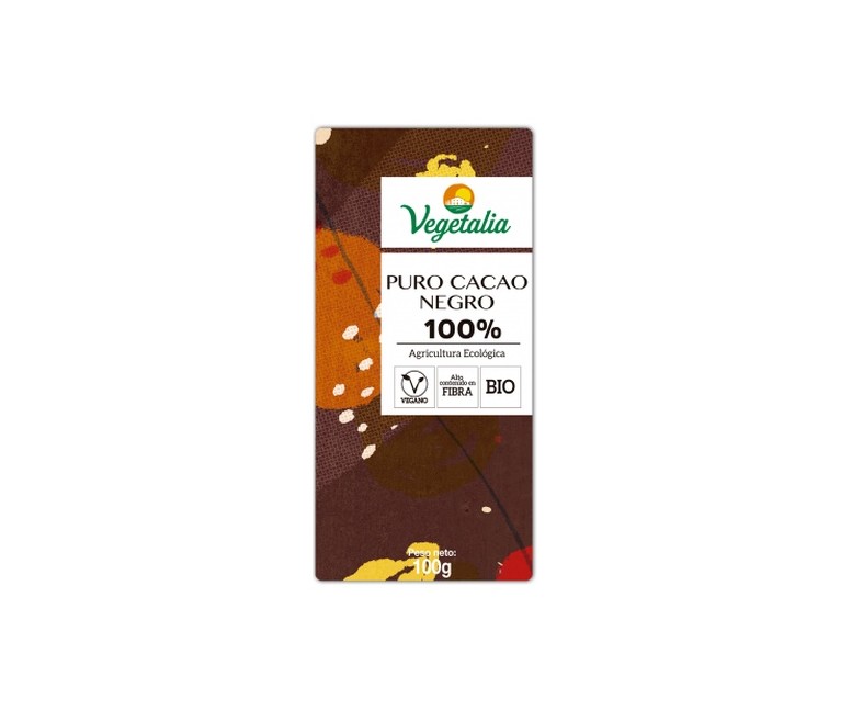 Chocolate negro 100% Bio 100 g (Chocolate) Vegetalia