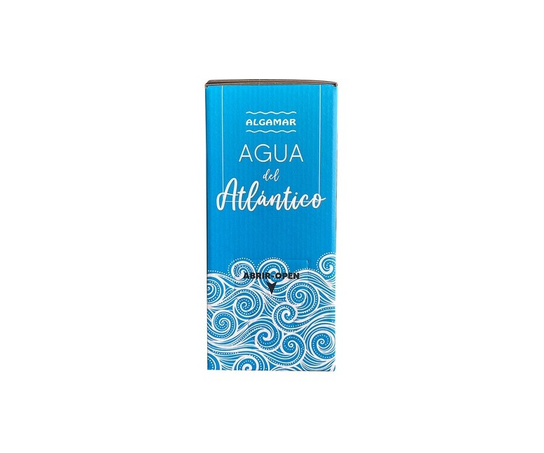 Agua del océano atlántico agua de mar bag in box 3000 ml Algamar