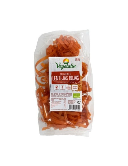 Tallarines de lentejas rojas Bio 250 g Vegetalia