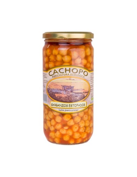 Garbanzos estofados Eco 720 g Cachopo