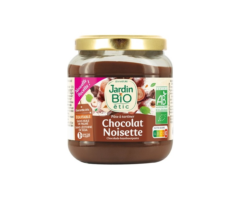 Crema de cacao con avellanas 350 g Jardin Bio