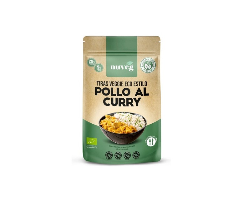 Pollo vegano al curry Eco 165 g Nuveg