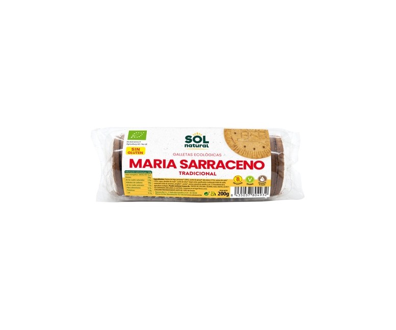 Galletas maría de trigo sarraceno tradicional Bio 200 g Sol Natural