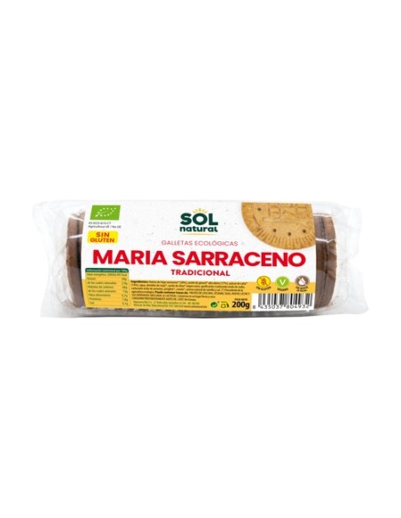 Galletas maría de trigo sarraceno tradicional Bio 200 g Sol Natural