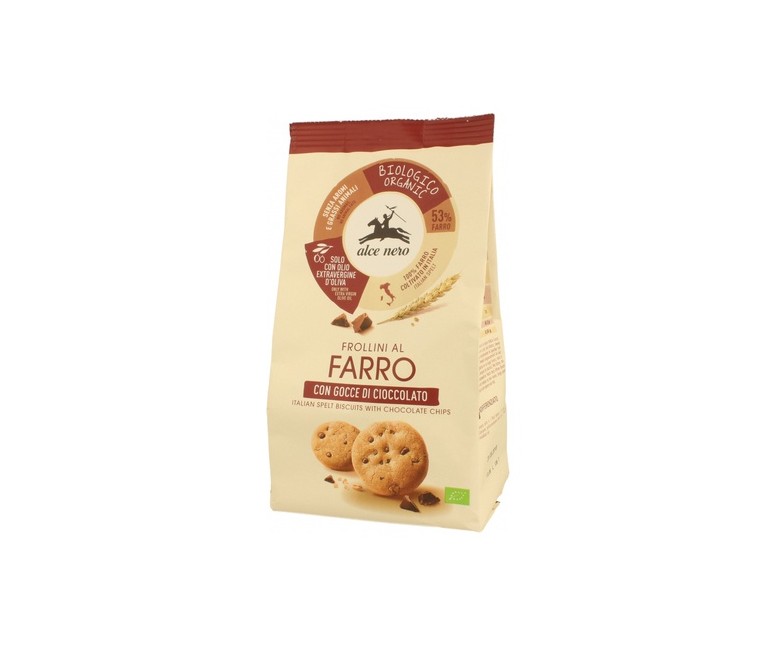 Galletas de Espelta con Gotas de Chocolate 300 g Alce Nero
