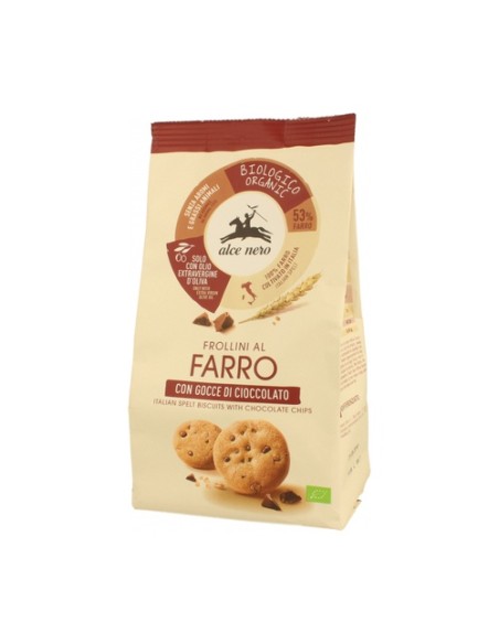 Galletas de Espelta con Gotas de Chocolate 300 g Alce Nero