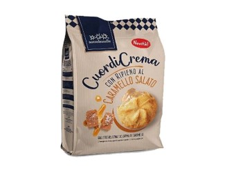 Galleta rellena crema caramelo