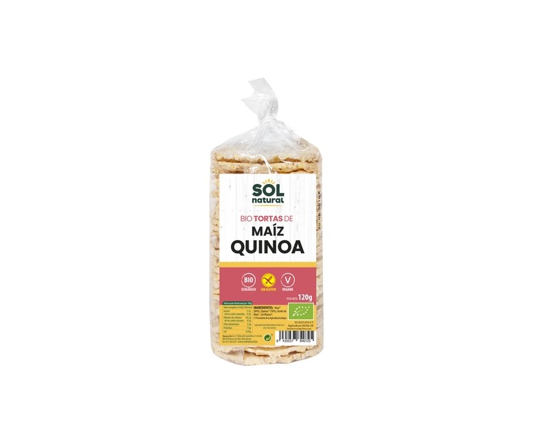 Tortas de maíz con quinoa sin gluten Bio 120 g Sol Natural