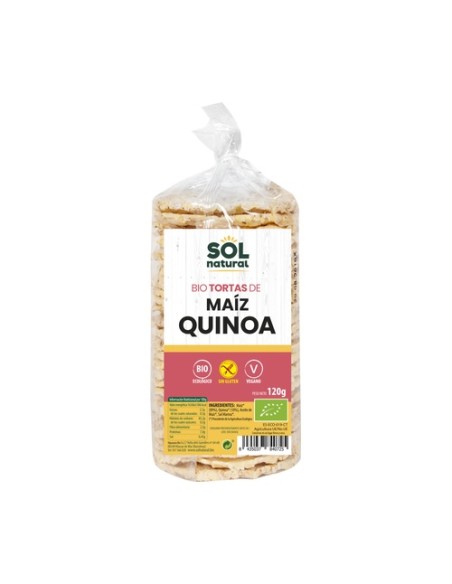 Tortas de maíz con quinoa sin gluten Bio 120 g Sol Natural