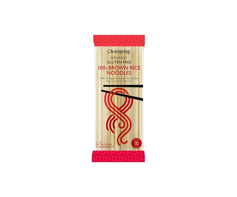 Fideos de arroz integral 200 g Clearspring