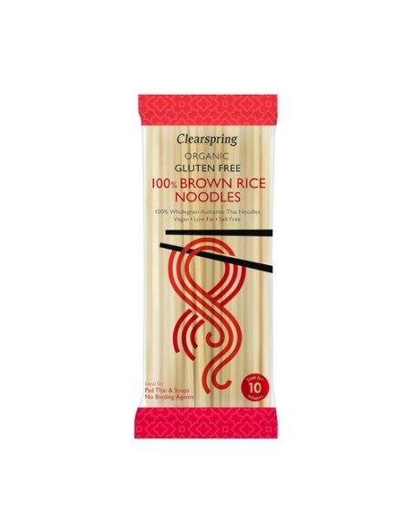 Fideos de arroz integral 200 g Clearspring