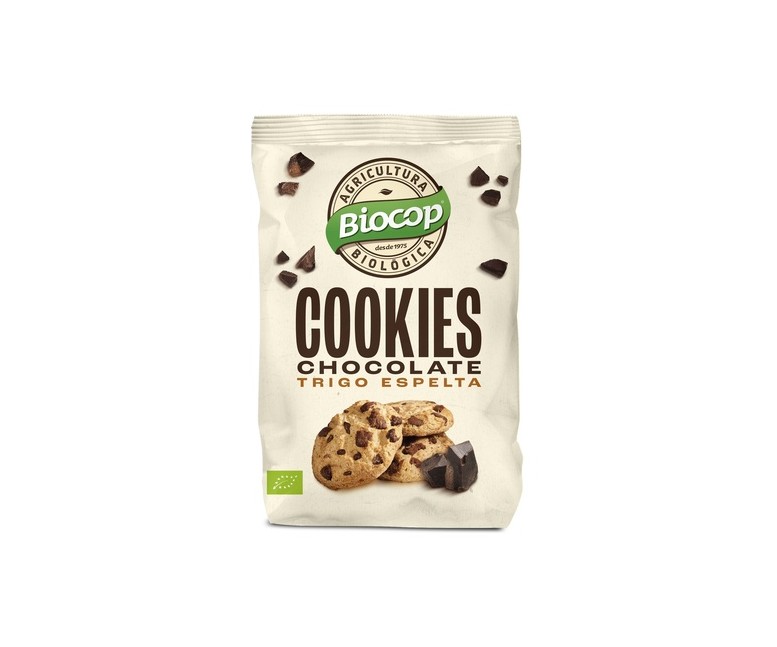 Cookies espelta con chips de choco 200 g Biocop