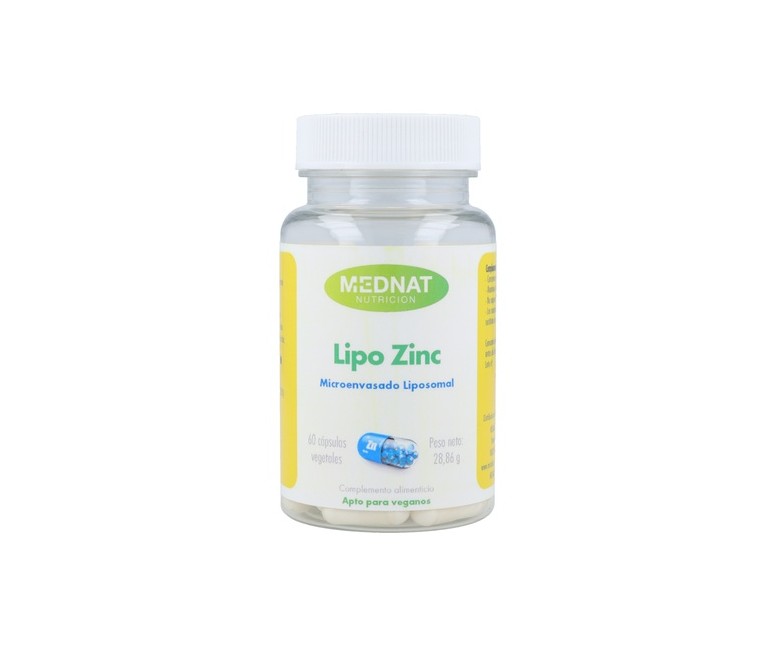 Lipo Zinc 60 cápsulas vegetales MEDNAT