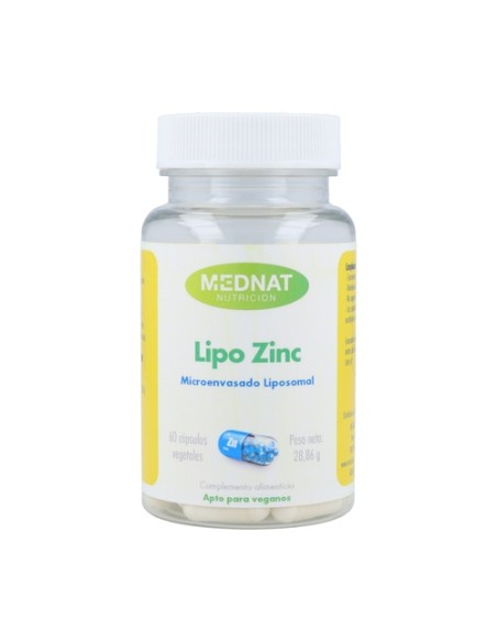 Lipo Zinc 60 cápsulas vegetales MEDNAT