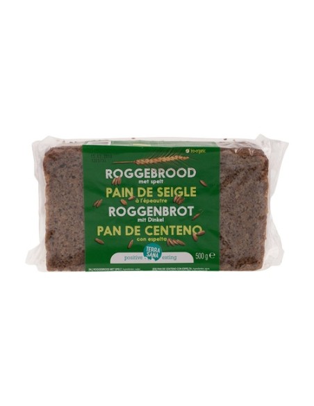 Pan integral de centeno con espelta 500 g Terrasana