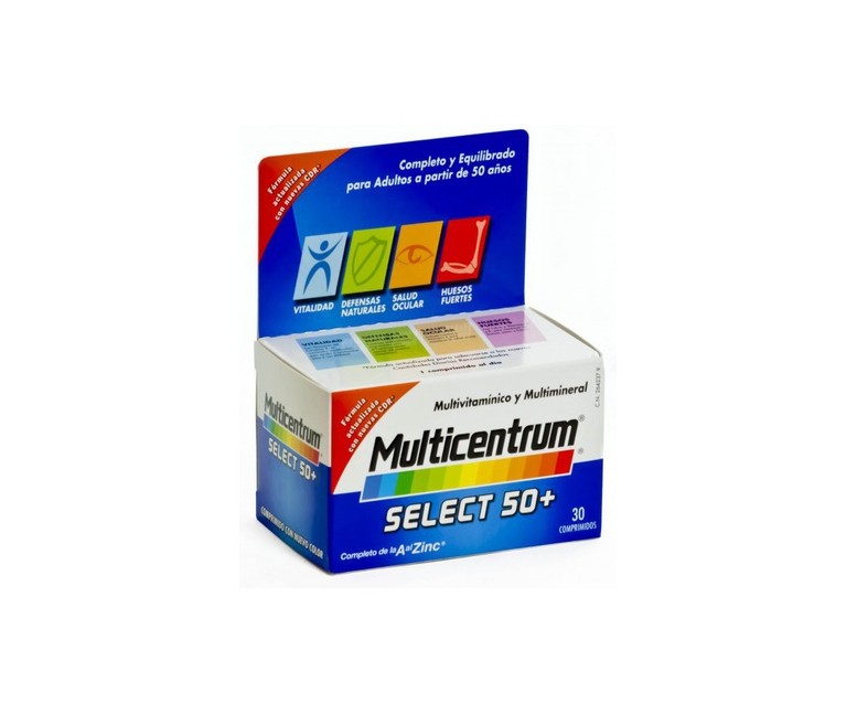 Multicentrum Select 50+ 30 comprimidos Multicentrum
