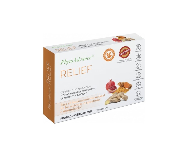 Relief vías respiratorias 12 pastillas Phytoadvance