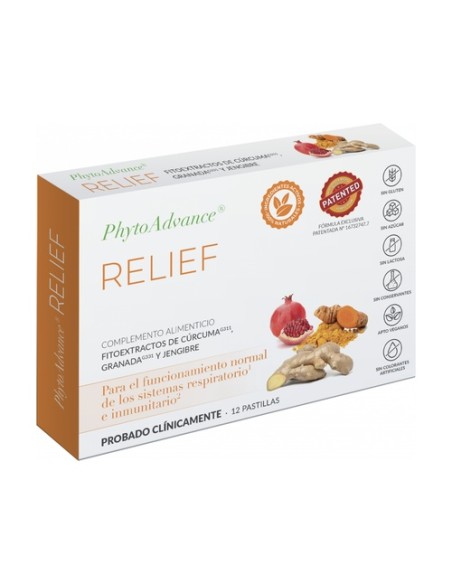 Relief vías respiratorias 12 pastillas Phytoadvance