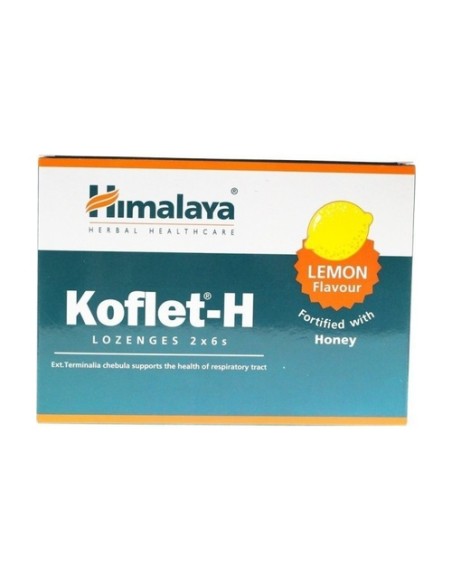 Koflet-H Pastillas extracto de hierbas y miel limón 12 pastillas (Limón) Himalaya Herbals
