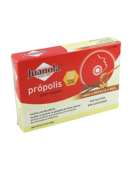 Própolis con Regaliz 24 pastillas Juanola