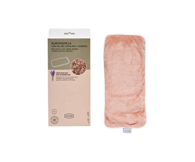 Almohadilla con sal himalaya y lavanda 1 unidad (Rosa) Irisana