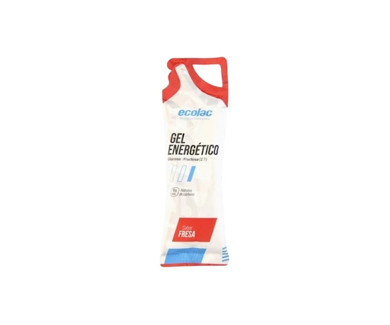Gel energético sabor a fresa 1 sticks de 66g (Fresa) Ecolac