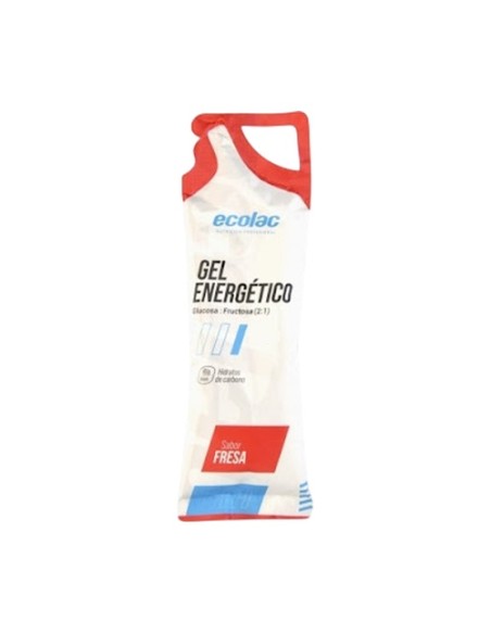Gel energético sabor a fresa 1 sticks de 66g (Fresa) Ecolac