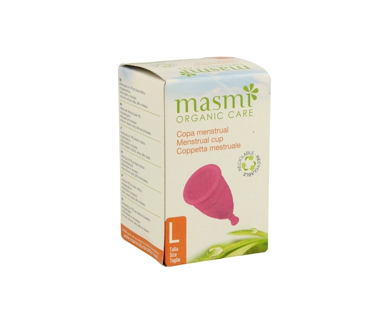 Copa Menstrual Organic Care Talla L 1 unidad Masmi Natural Cotton