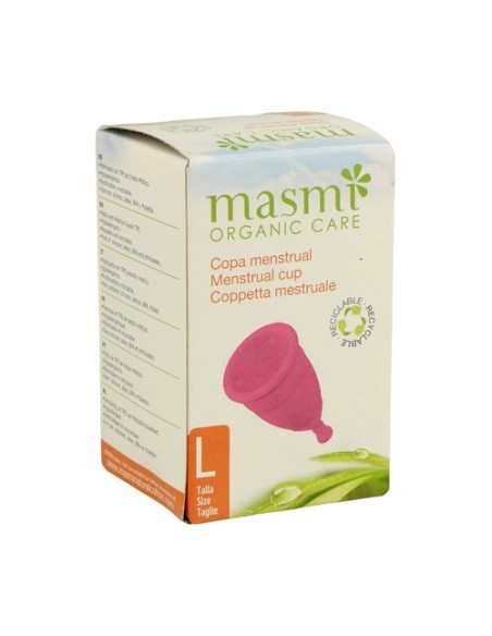 Copa Menstrual Organic Care Talla L 1 unidad Masmi Natural Cotton
