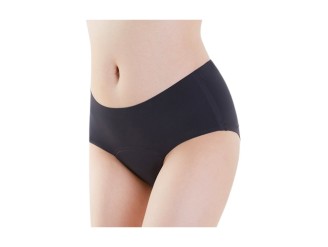 Braguita menstrual sin costuras negro XL