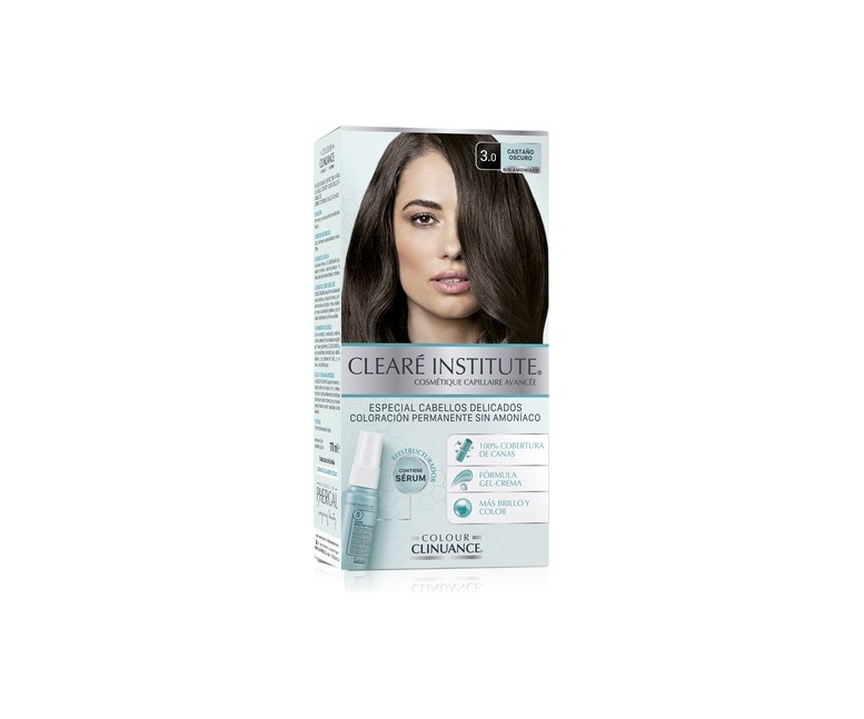 Tinte Colour Clinuance 3.0 Castaño Oscuro Cabellos Delicados 1 unidad Cleare Institute