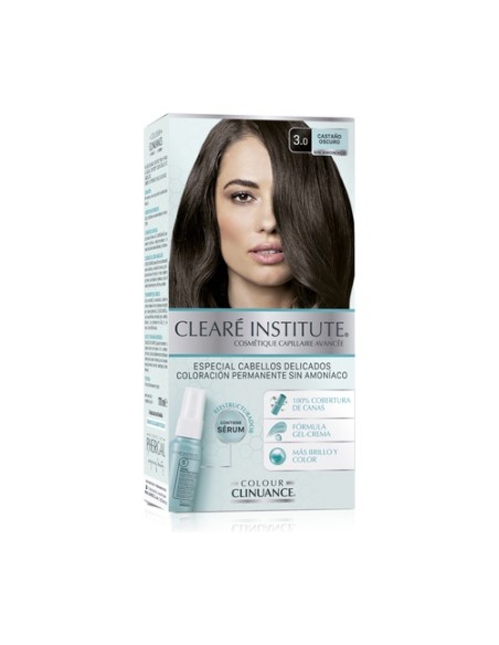Tinte Colour Clinuance 3.0 Castaño Oscuro Cabellos Delicados 1 unidad Cleare Institute