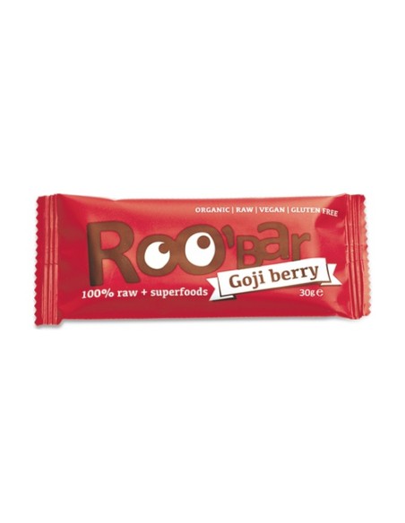 Barra 100% cruda - goji 1 barrita de 30g Roobar