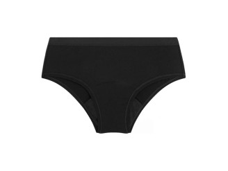 Braga menstrual absorbente negra flujo moderado T4/L