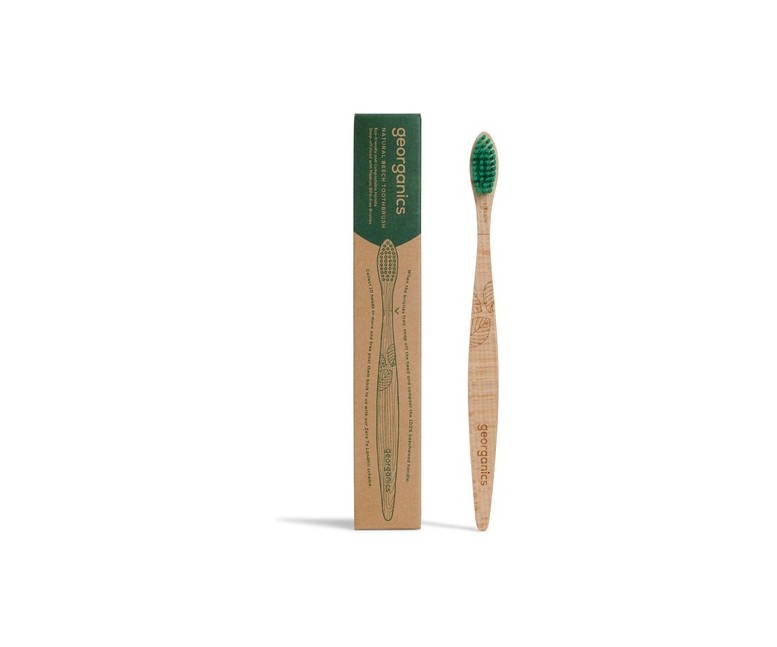 Cepillo de dientes madera de haya - medio 1 unidad Georganics
