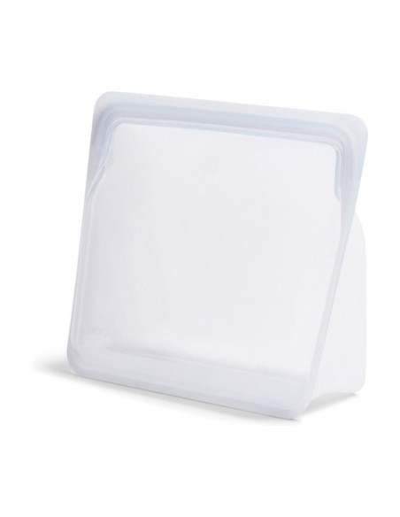 Bolsa de silicona grande blanca stand up 21x24 cm 1 unidad (Blanco) Stasher