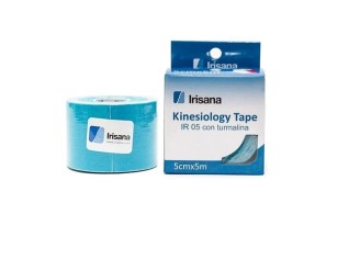 Kinesiology tape con turmalina 5cmx5m azul