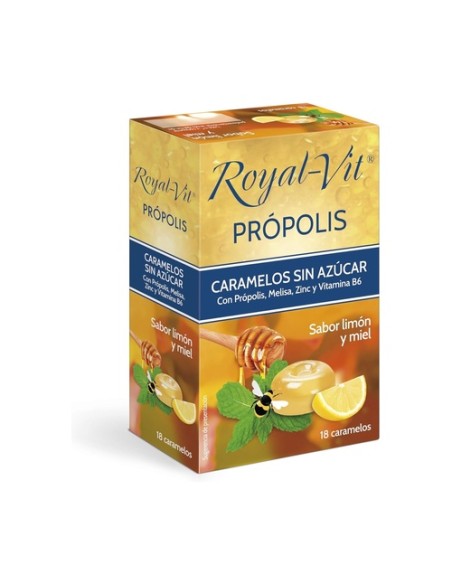 Caramelos de própolis sin azúcar 18 caramelos (Limón - Miel) Dietisa