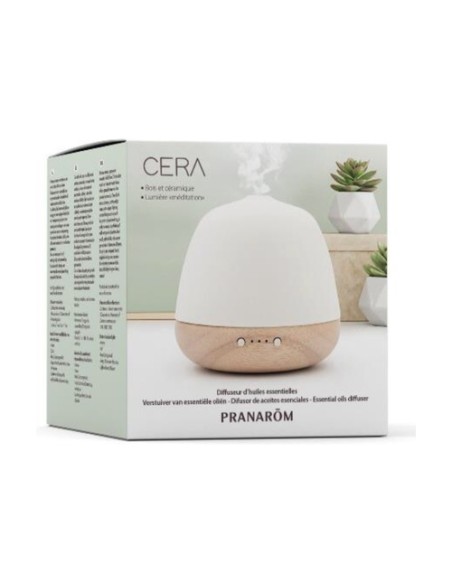 Difusor Cera de madera de caucho y cerámica 1 unidad Pranarom