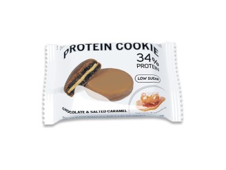 Galleta proteína 34% - chocolate con caramelo salado