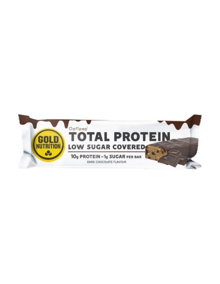 Barrita proteica cubierta de chocolate negro 1 barrita de 30g (Chocolate) Gold Nutrition