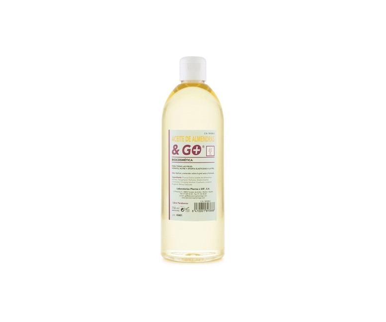 Aceite de almendras dulces 750 mg de aceite Pharma & Go