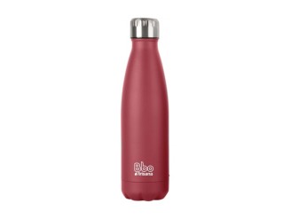 Termo Bbo acero inoxidable + funda rojo 750 ml