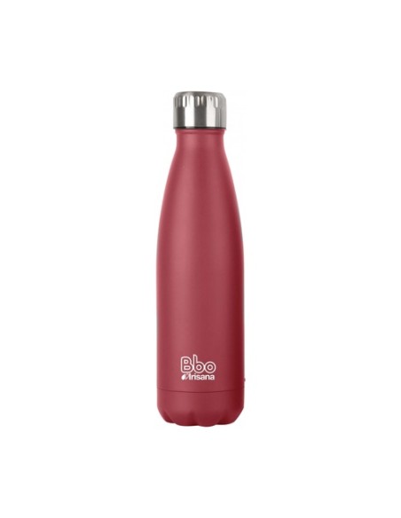 Termo Bbo acero inoxidable + funda rojo 750 ml 1 unidad (Rojo) Irisana