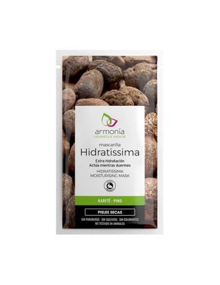 Mascarilla hidratissima noche karité y pino 1 sobres de 10g Armonia