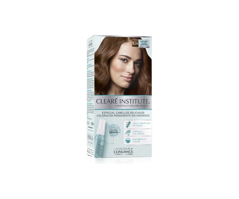 Tinte Colour Clinuance 5.34 Castaño Claro Luminoso Delicado 1 unidad Cleare Institute
