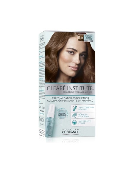 Tinte Colour Clinuance 5.34 Castaño Claro Luminoso Delicado 1 unidad Cleare Institute