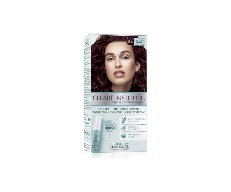 Tinte Colour Clinuance 5.6 Chocolate Cereza Cabello Delicado 1 unidad Cleare Institute
