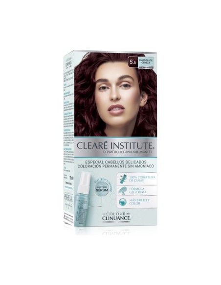 Tinte Colour Clinuance 5.6 Chocolate Cereza Cabello Delicado 1 unidad Cleare Institute
